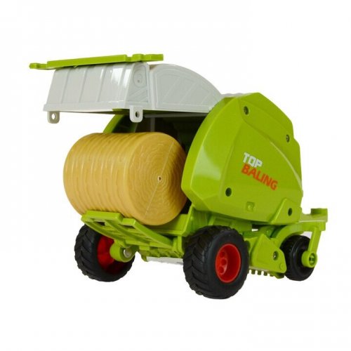 Lisovací hračka k traktoru, s 1 balíkom slamy