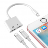 Lightning adapter so vstupom pre slúchadlá a nabíjačku