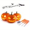 7-dielna Halloweenska súprava na vyrezávanie tekvíc