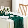 Luxusná smaragdovo zelená syrová utierka stolový behúň
