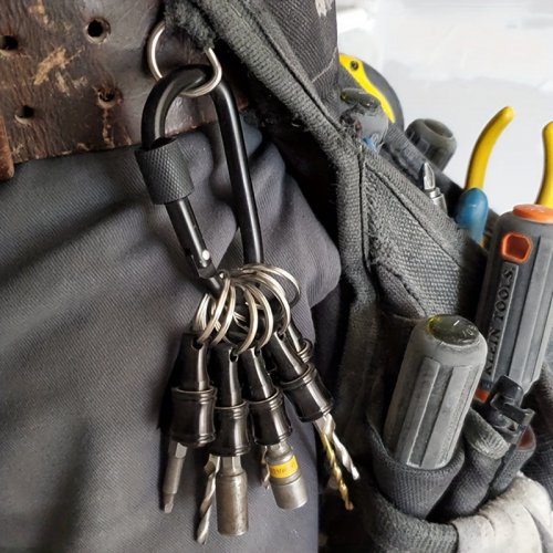 6 ks Držiak vrtákov na kľúče