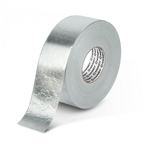 Hliníková lepiaca páska – sklolaminátová – akryl – 50 m x 50 mm – 150 mikrónov – nehorľavá