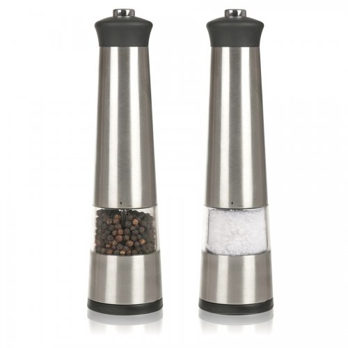 Soľ / korenie mlynček z nehrdzavejúcej ocele na batérie