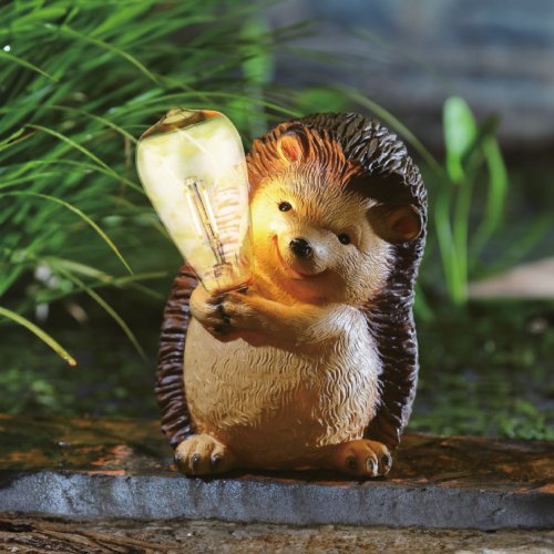 Solárna zvieracia figúrka – ježko – 1× filamentová LED – 16 x 19 x 23 cm