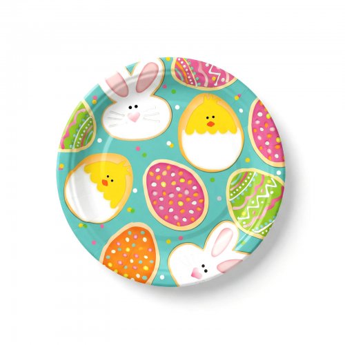 Veľkonočný papierový tanier - 23 cm - 8 ks / balenie