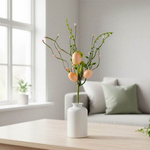 Veľkonočný stromček z vajíčok - ružový - 28 x 16 cm