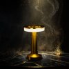 Stolová lampa - zlatá farba - nastaviteľná farebná teplota, jas - akumulátorová - USB