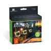 Zapichovacia solárna lampa – motýľ – žltý – 13 x 6,5 x 35 cm – teplá biela + farebné LED
