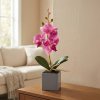 Umelá rastlinná dekorácia - orchidea - 3 druhy - 29,5 cm