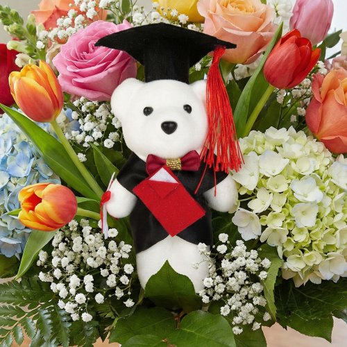 Darček - Macko pre absolventa - 13 cm