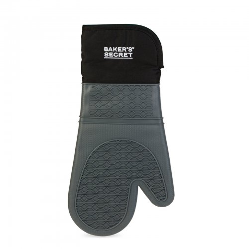 Baker's Secret – kuchynská rukavica na pečenie – silikón – 38,5 cm – sivá