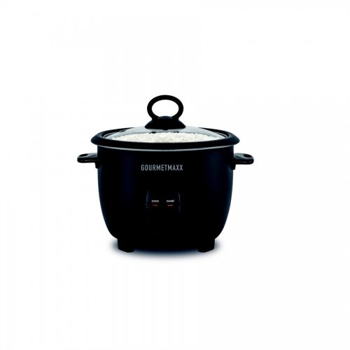 GOURMETmaxx ryžovar so sklenenou pokrievkou 400W 1L