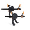 Jednoručná paralelná svorka – 6&amp;amp;amp;quot; / 150 mm – 325 x 205 x 30 mm – 2 ks / balenie