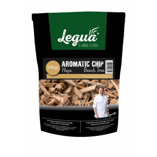 Legua údené chipsy Bukové drevo aromatické 700 g → Legua údené lupienky Aromatické bukové drevo 700 g