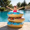 Nafukovací plávací kruh - šiška (donut) - 107 cm - 2 druhy