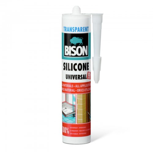 Bison univerzálny silikón, transparentný, 280 ml