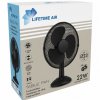 Stolný ventilátor - 23 cm - 22 W - 2 rýchlosti - oscilačný - čierny - 220 – 240 V AC