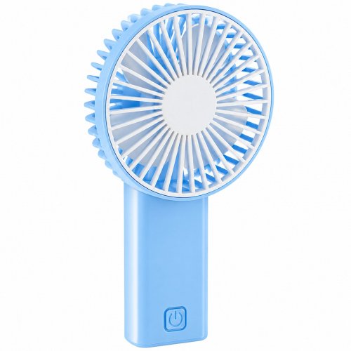 Ručný ventilátor - skladací - 2 x AA - 16 x 8,3 x 4,3 cm - modro-biely