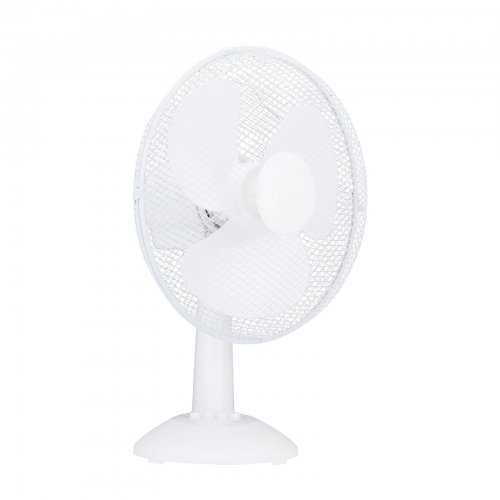 Stolný ventilátor - 30 cm - 35 W - 3 rýchlosti - oscilačný - biely - 220 – 240 V AC