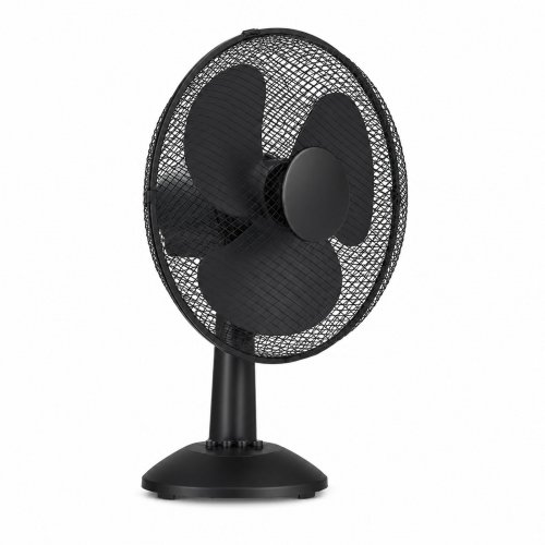 Stolný ventilátor - 23 cm - 22 W - 2 rýchlosti - oscilačný - čierny - 220 – 240 V AC