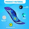 1 pár magnetická akupresúrna vložka do topánok - Ergonomická podpora klenby, mäkká, pružná