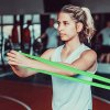 3 ks súprava jógových odporových pásov, TPE elastické pásy so 4 úrovňami odporu, športové cvičebné vybavenie na fitness, jogu, pilates a silový tréning