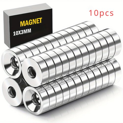10 ks Priemyselný Neodýmový Kotúčový Magnet - Výnimočne Veľká Nosnosť Magnet