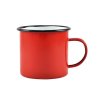 Smarovaná šálka 9 cm 450 ml červeno-biela