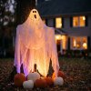 Halloween dekorácia - strašidelná látka - 2,15 x 1,52 m - biela