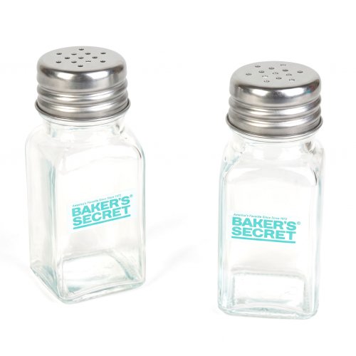 Baker's Secret súprava soľničky a koreničky – sklo – 10,3 cm – 2 ks / súprava