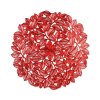Prestieranie – červené – metalický efekt – okrúhle – PVC – 38 cm