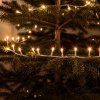 Svetelná reťaz – 50 m – teplá biela – 1000 LED – 220–240 V – 9 W – priehľadný kábel