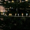 Svetelná reťaz - 10 m - 400 teplá biela &amp;amp;amp; 100 studená biela LED - 100-240V - 6W - biely kábel