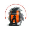 Dielenský ohrievač - PTC - 1000 / 2000 W - oranžová/čierna
