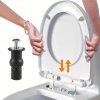 2 ks skrutky pántov WC sedadla, univerzálne, horná upevňovacia časť, gumová náhradná sada