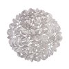Prestieranie – strieborné – metalický efekt – okrúhle – PVC – 38 cm