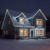 Svetelná reťaz – 50 m – studená biela – 1000 LED – 220–240 V – 9 W – priehľadný kábel