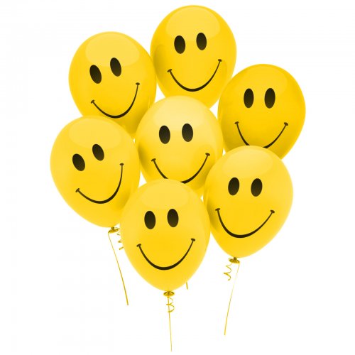 Sada balónov Smiley - 12 ks
