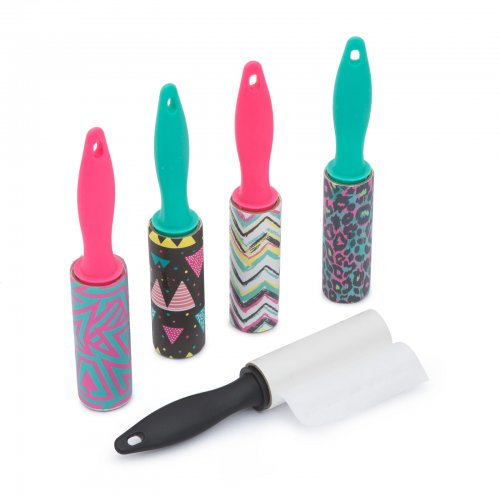 Čistiaci valček na oblečenie -  5 ks - 75 mm - 10 listov