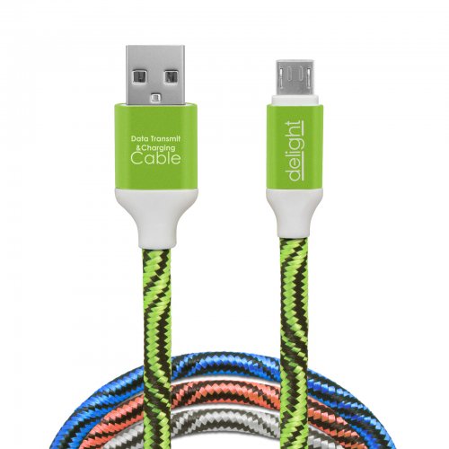 Dátový kábel - microUSB  4 farby - 1 m