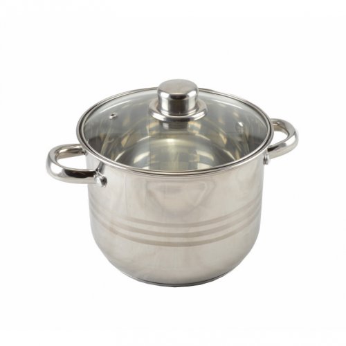 Nerezový hrniec so sklenenou pokrievkou 3,5 l