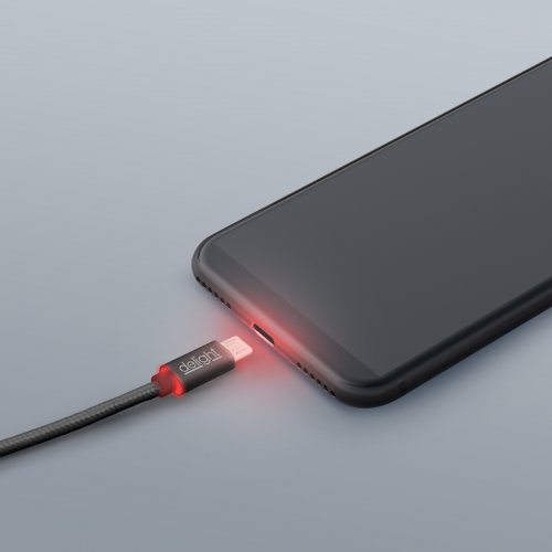 Dátový kábel  - MicroUSB čierny - 1 m
