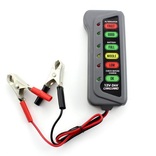 Tester akumulátoru, generátoru 12 - 24 V