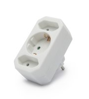 Rozbočovač s 1 + 2 zásuvkami 250 V • 16 A