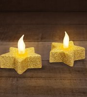 LED čajová sviečka 2 ks / blister