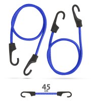 Sada profesionálnych gumených upínacích popruhov - modré  - 45 cm x 8 mm 2 ks / balenie