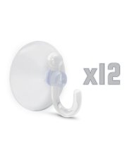 Vešiak na stenu s prísavkou - 12 ks / balenie