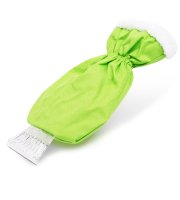 Škrabka na ľad s rukavicou zelená