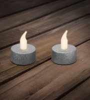 LED čajová sviečka DARČEKOVÉ BATÉRIE 2 ks / blister