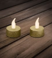 LED čajová sviečka DARČEKOVÉ BATÉRIE 2 ks/blister